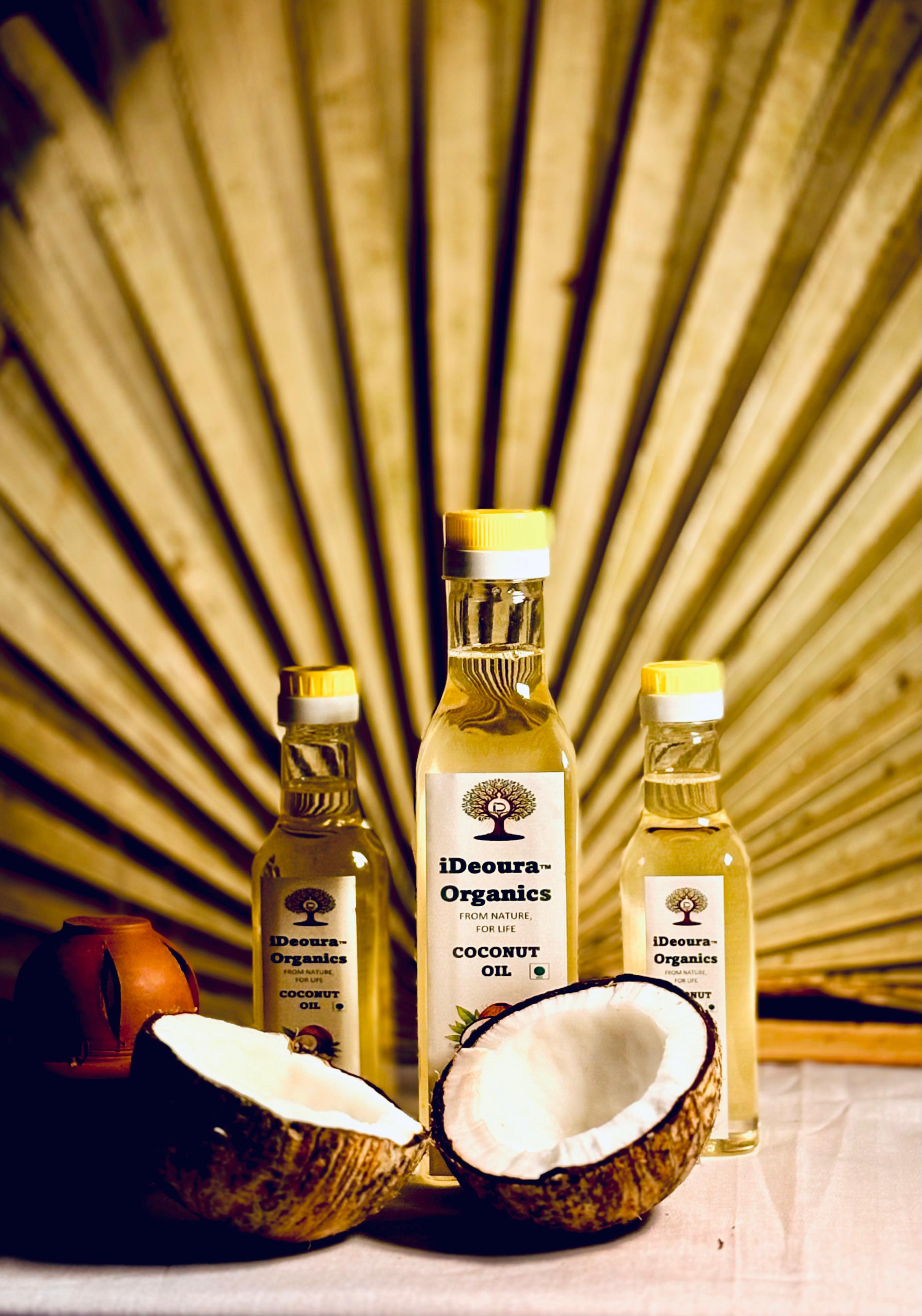 iDeoura Organics Cold Pressed Virgin Coconut Oil Kerala